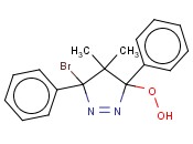 3-BROMO-4,5-DIHYDRO-5-HYDROPEROXY-4,4-DIMETHYL-3,5-DIPHENYL-3H-PYRAZOLE