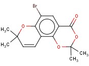 <span class='lighter'>10</span>-BROMO-2,2,6,6-TETRAMETHYL-2H-1,5,7-TRIOXA-PHENANTHREN-8-ONE