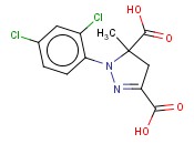 (RS)-1-(2,4-<span class='lighter'>二</span>氯苯基)-5-甲基-2-吡唑啉-3,5-<span class='lighter'>二羧酸</span>