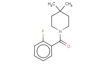 1-[(2-FLUOROPHENYL)CARBONYL]-4,4-DIMETHYLPIPERIDINE