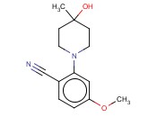2-(4-HYDROXY-4-METHYLPIPERIDIN-1-YL)-<span class='lighter'>4-METHOXYBENZONITRILE</span>