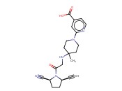 2-[4-[[2-[(2S,5R)-2-<span class='lighter'>氰</span><span class='lighter'>基</span>-5-乙炔<span class='lighter'>基</span>-1-吡咯烷基]-2-氧代乙基]<span class='lighter'>氨基</span>]-4-甲基-1-哌啶<span class='lighter'>基</span>]-4-<span class='lighter'>吡啶</span>羧酸