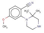 2-(2,2-DIMETHYLPIPERAZIN-1-YL)-<span class='lighter'>4-METHOXYBENZONITRILE</span>