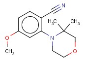 2-(3,3-DIMETHYLMORPHOLIN-4-YL)-<span class='lighter'>4-METHOXYBENZONITRILE</span>