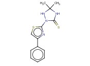 5,5-DIMETHYL-2-(4-PHENYL-1,3-THIAZOL-2-YL)-1,2,4-TRIAZOLIDINE-3-THIONE