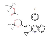T-BUTYL (3R,5S)-7-[2-CYCLOPROPYL-4-(4-FLUOROPHENYL)QUINOLIN-3-YL]-3,5-ISOPROPYLIDENEDIOXY-6-HEPTENOATE