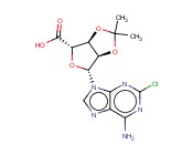 (3aS,4S,6R,6aR)-6-(6-Amino-2-chloro-9H-purin-9-yl)-2,2-dimethyltetrahydrofuro[3,4-d][1,3]dioxole-4-carboxylic acid