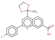 2-(4-FLUOROPHENYL)-4-(2-METHYL-[1,3]DIOXOLAN-2-YL)QUINOLINE-7-CARBOXYLIC ACID