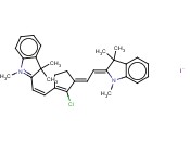 2-((E)-2-((3E)-2-CHLORO-3-[(2Z)-2-(1,3,3-TRIMETHYL-1,3-DIHYDRO-2H-INDOL-2-YLIDENE)ETHYLIDENE]CYCLOPENT-1-EN-1-YL)VINYL)-1,3,3-TRIMETHYL-3H-INDOLIUM IODIDE