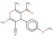 5-乙酰基-2-氨基-4-(4-<span class='lighter'>甲</span><span class='lighter'>氧</span><span class='lighter'>苯基</span>)-6-甲基-4H-吡喃-3-<span class='lighter'>甲</span>腈