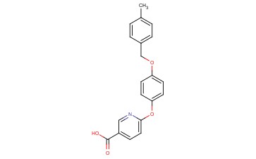 3-Pyridinecarboxylic acid, 6-[4-[(4-methylphenyl)methoxy]phenoxy]-