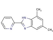 5,7-Dimethyl-2-<span class='lighter'>pyridin-2-yl-1H-benzimidazole</span>