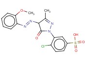 1-(2-CHLORO-5-SULFOPHENYL)-3-METHYL-4-(2-METHOXYPHENYL)AZO-2-PYRAZOLIN-5-ONE