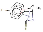 3-(4-FLUOROPHENYL)-2-METHYL-2,3,5,6-TETRAHYDRO-4H-2,6-METHANO-1,3,5-BENZOXADIAZOCINE-4-THIONE