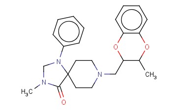 3-METHYL-8-(3-METHYL-1,4-BENZODIOXAN-2-YLMETHYL)-4-OXO-1-PHENYL-1,3,8-TRIAZASPIRO(4.5)DECANE