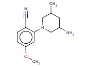 2-(3-AMINO-5-METHYLPIPERIDIN-1-YL)-<span class='lighter'>4-METHOXYBENZONITRILE</span>