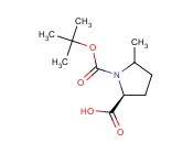 (2S)-N-叔丁氧羰基-5-<span class='lighter'>甲基</span><span class='lighter'>吡咯烷</span>-2-甲酸