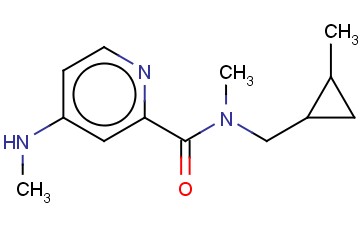 N-METHYL-4-(METHYLAMINO)-N-[(2-METHYLCYCLOPROPYL)METHYL]PYRIDINE-2-CARBOXAMIDE