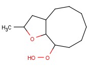2-METHYLDECAHYDRO-10AH-CYCLONONA[B]FURAN-10A-YL <span class='lighter'>HYDROPEROXIDE</span>