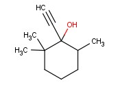 1-<span class='lighter'>乙炔</span><span class='lighter'>基</span>-2,2,6-三甲基<span class='lighter'>环</span><span class='lighter'>己醇</span>, (E)+(Z)