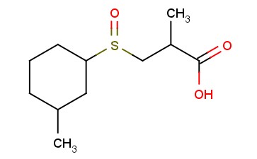 2-METHYL-3-[(3-METHYLCYCLOHEXYL)SULFINYL]PROPANOIC ACID