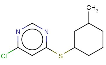 4-CHLORO-6-[(3-METHYLCYCLOHEXYL)SULFANYL]PYRIMIDINE