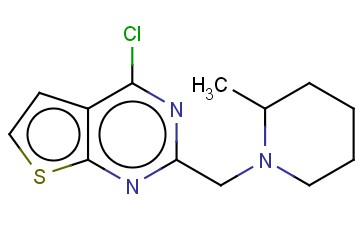 1-((4-CHLOROTHIENO[2,3-D]PYRIMIDIN-2-YL)METHYL)-2-METHYLPIPERIDINE