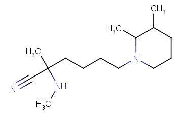 6-(2,3-DIMETHYLPIPERIDIN-1-YL)-2-METHYL-2-(METHYLAMINO)HEXANENITRILE