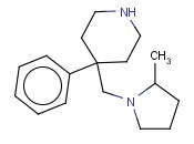 4-[(2-METHYLPYRROLIDIN-1-YL)METHYL]-<span class='lighter'>4-PHENYLPIPERIDINE</span>
