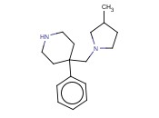 4-[(3-METHYLPYRROLIDIN-1-YL)METHYL]-<span class='lighter'>4-PHENYLPIPERIDINE</span>