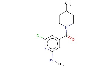 6-CHLORO-N-METHYL-4-[(4-METHYLPIPERIDIN-1-YL)CARBONYL]PYRIDIN-2-AMINE
