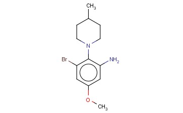 3-BROMO-5-METHOXY-2-(4-METHYL-PIPERIDIN-1-YL)-PHENYLAMINE