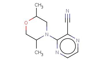 3-(2,5-DIMETHYLMORPHOLIN-4-YL)PYRAZINE-2-CARBONITRILE