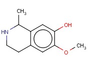 <span class='lighter'>1,2,3,4-TETRAHYDRO-7-HYDROXY-6-METHOXY-1-METHYLISOQUINOLINE</span>