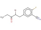 5-(2-BROMO-3-OXOPENTYL)-<span class='lighter'>2-FLUOROBENZONITRILE</span>