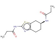 2,6-BENZOTHIAZOLEDIAMINE, 4,5,6,7-TETRAHYDRO-N2,N6-DIPROPIONAMIDO-, (6S)-