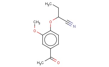 2-(4-<span class='lighter'>ACETYL</span>-2-METHOXYPHENOXY)BUTANENITRILE