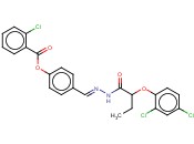 4-(2-(2-(2,4-DICHLOROPHENOXY)BUTANOYL)CARBOHYDRAZONOYL)PHENYL <span class='lighter'>2-CHLOROBENZOATE</span>