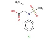 2-[(4-CHLOROPHENYL)(METHYLSULFONYL)AMINO]BUTANOIC ACID