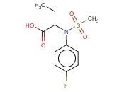 2-[(4-FLUOROPHENYL)(METHYLSULFONYL)AMINO]BUTANOIC ACID