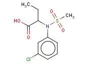 2-[(3-CHLOROPHENYL)(METHYLSULFONYL)AMINO]BUTANOIC ACID