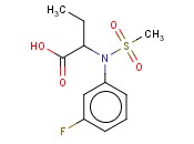 2-[(3-FLUOROPHENYL)(METHYLSULFONYL)AMINO]BUTANOIC ACID