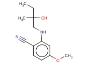 2-[(2-HYDROXY-2-METHYLBUTYL)AMINO]-<span class='lighter'>4-METHOXYBENZONITRILE</span>