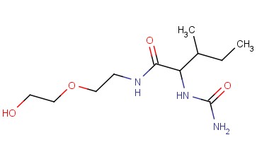 2-(CARBAMOYLAMINO)-N-[2-(2-HYDROXYETHOXY)ETHYL]-3-METHYLPENTANAMIDE