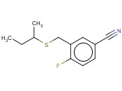 3-[(BUTAN-2-YLSULFANYL)METHYL]-<span class='lighter'>4-FLUOROBENZONITRILE</span>