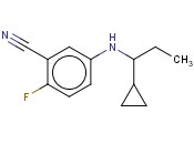 5-[(1-CYCLOPROPYLPROPYL)AMINO]-<span class='lighter'>2-FLUOROBENZONITRILE</span>