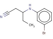 3-[(<span class='lighter'>3-BROMOPHENYL</span>)AMINO]PENTANENITRILE