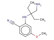 2-([3-(AMINOMETHYL)PENTAN-3-YL]AMINO)-<span class='lighter'>4-METHOXYBENZONITRILE</span>