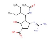 (1S,2R,3R,4R)-3-(1-<span class='lighter'>ACETAMIDO</span>-2-ETHYL-BUTYL)-4-(DI<span class='lighter'>AMINOMETHYLIDENEAMINO</span>