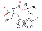 2-(BOC-AMINO)-2-((5-FLUORO-1H-INDOL-3-YL)METHYL)BUTANOIC ACID